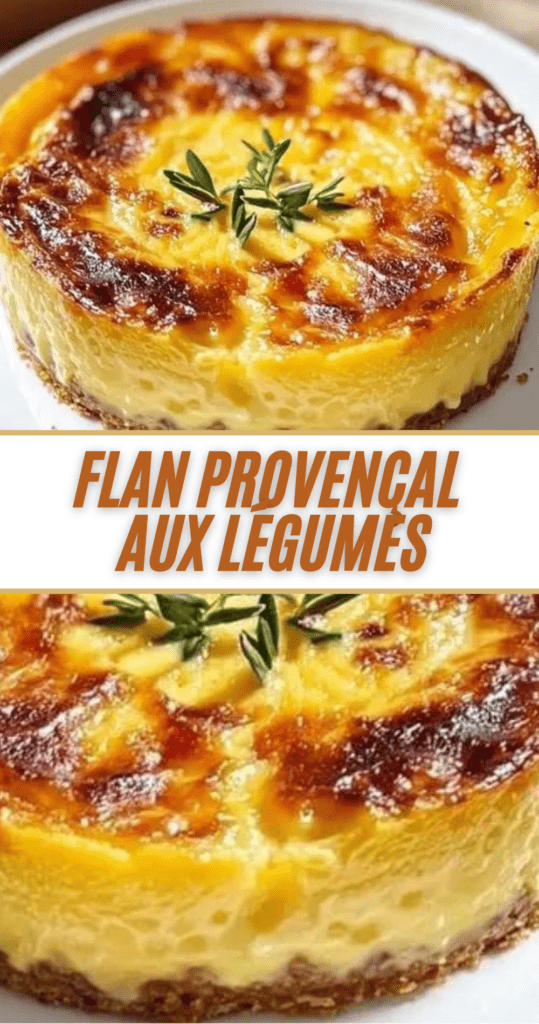 Flan provençal aux légumes doré au four, avec courgettes, aubergine, tomates et fromage râpé dans un plat en céramique