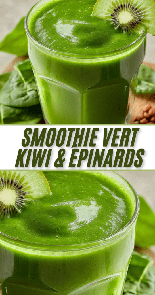 Smoothie vert kiwi & épinards