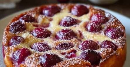 Clafoutis aux cerises facile et moelleux