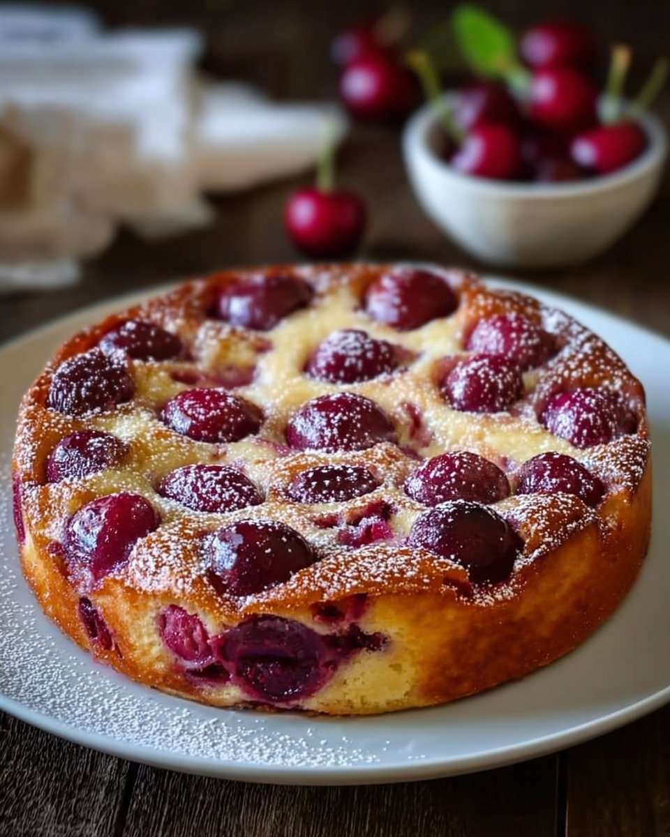 Clafoutis aux cerises facile et moelleux