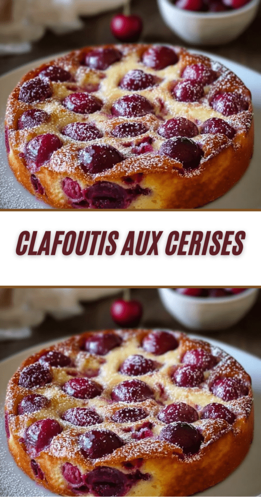 Clafoutis aux cerises facile et moelleux