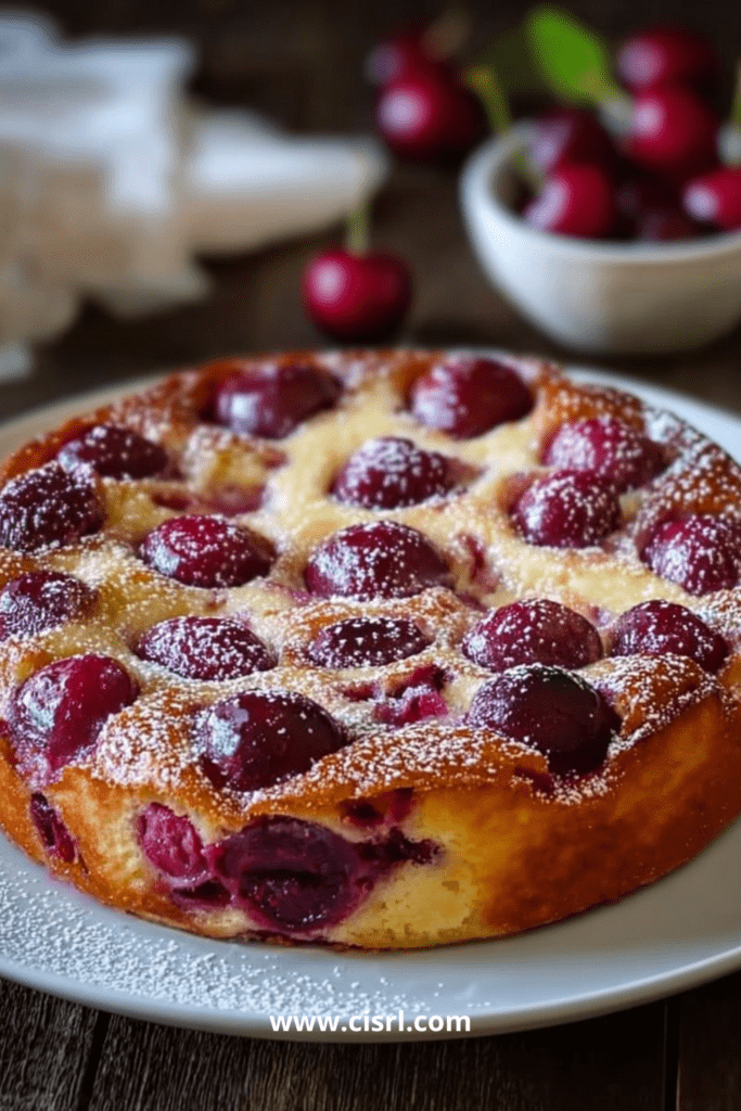 Clafoutis aux cerises facile et moelleux